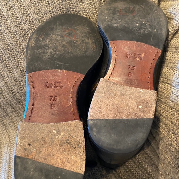 Coach black leather booties - Picture 5 of 5